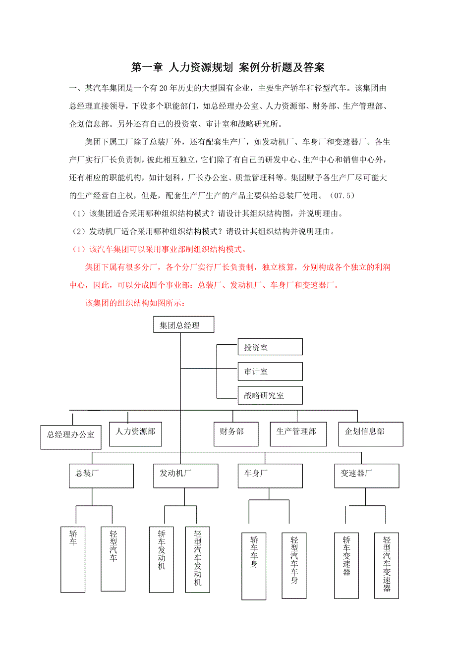 人力资源规划-案例分析题及答案.doc_第1页