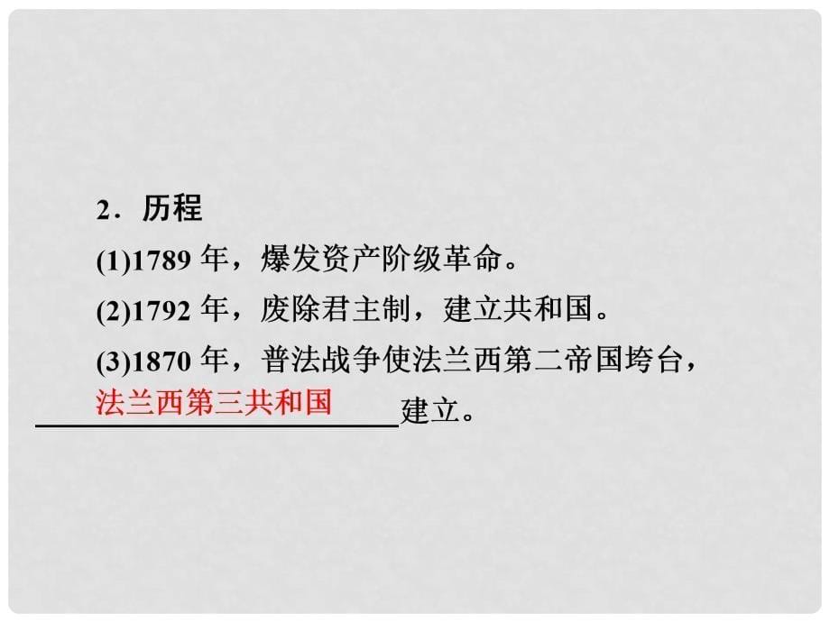 高考历史一轮复习 第二单元 古代希腊罗马的政治制度和近代西方资本主义制度的确立与发展 9 资本主义政治制度在欧洲大陆的扩展课件 新人教版_第5页