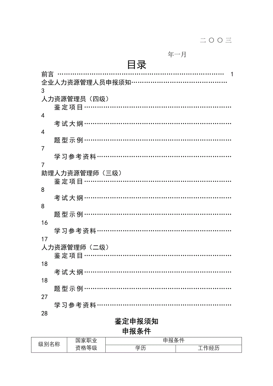 企业人力资源管理人员职业资格鉴定手册_第2页