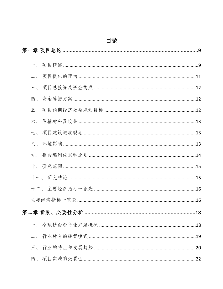 苏州钛白粉项目可行性研究报告(DOC 87页)_第2页