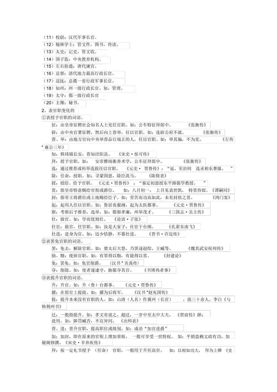 (完整版)文言文人物传记高频词总结_第2页