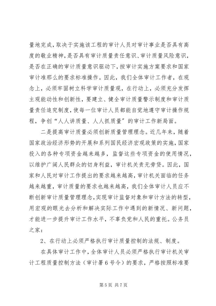 2023年提高审计质量工作经验材料.docx_第5页