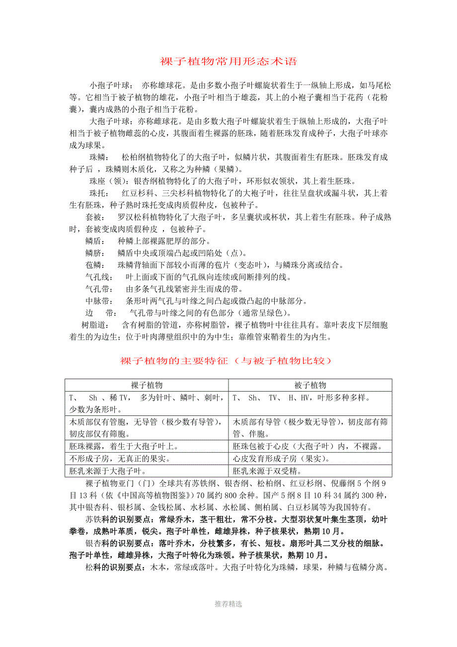 推荐-裸子植物常用形态术语_第1页