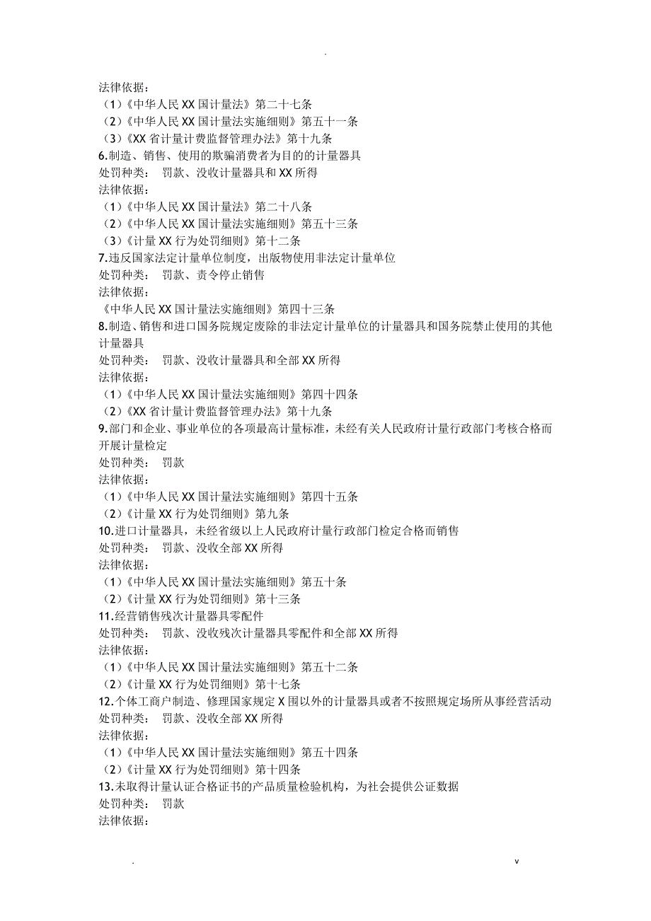 浏阳市质量技术监督局行政执法依据_第5页