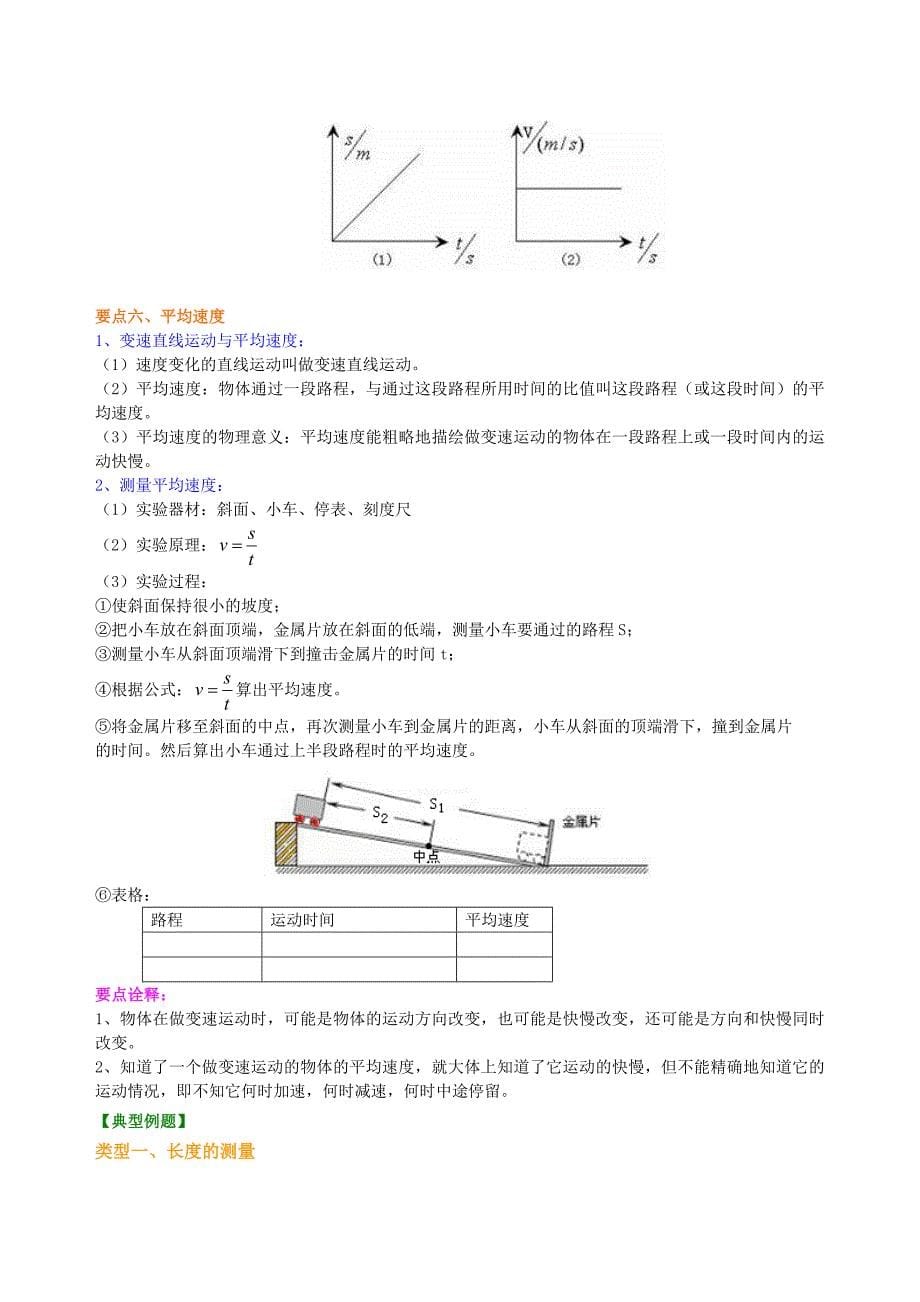 《物体的运动》全章复习与巩固(基础)-知识讲解最新修正版最新修正版_第5页