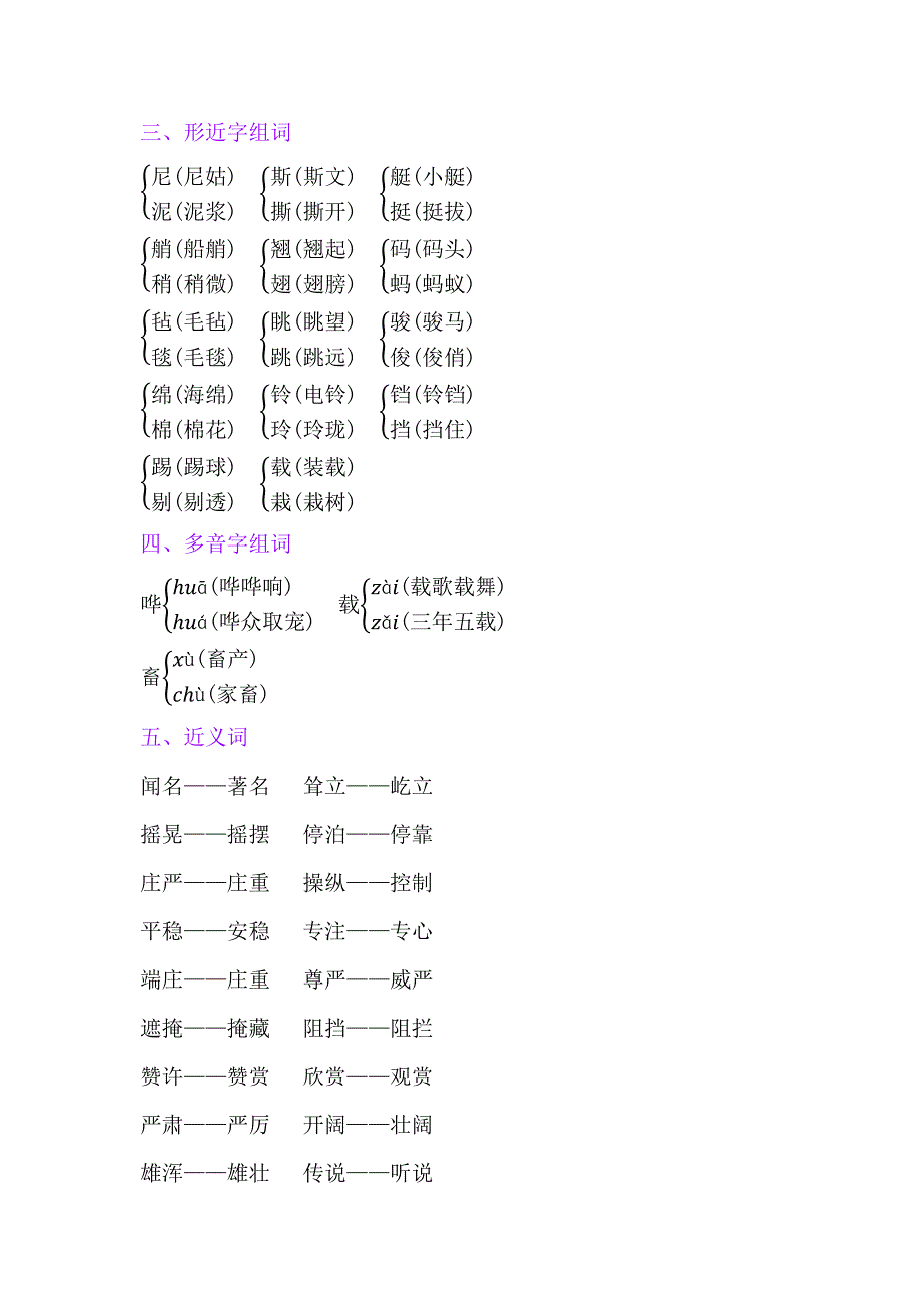 五年级下册语文素材-第七单元复习要点人教部编版6447_第2页