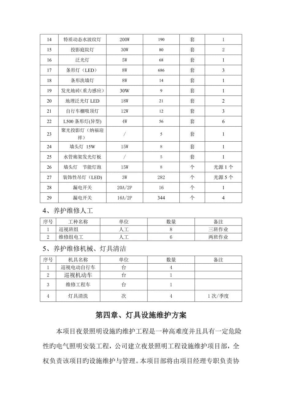 绿道照明养护综合施工专题方案_第5页