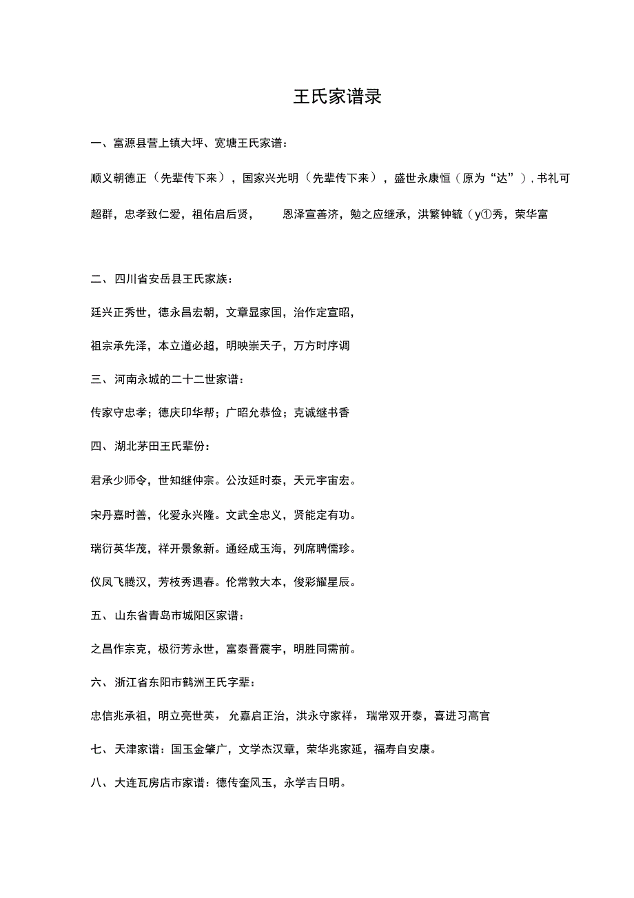 王氏家谱录(我整理地)_第1页