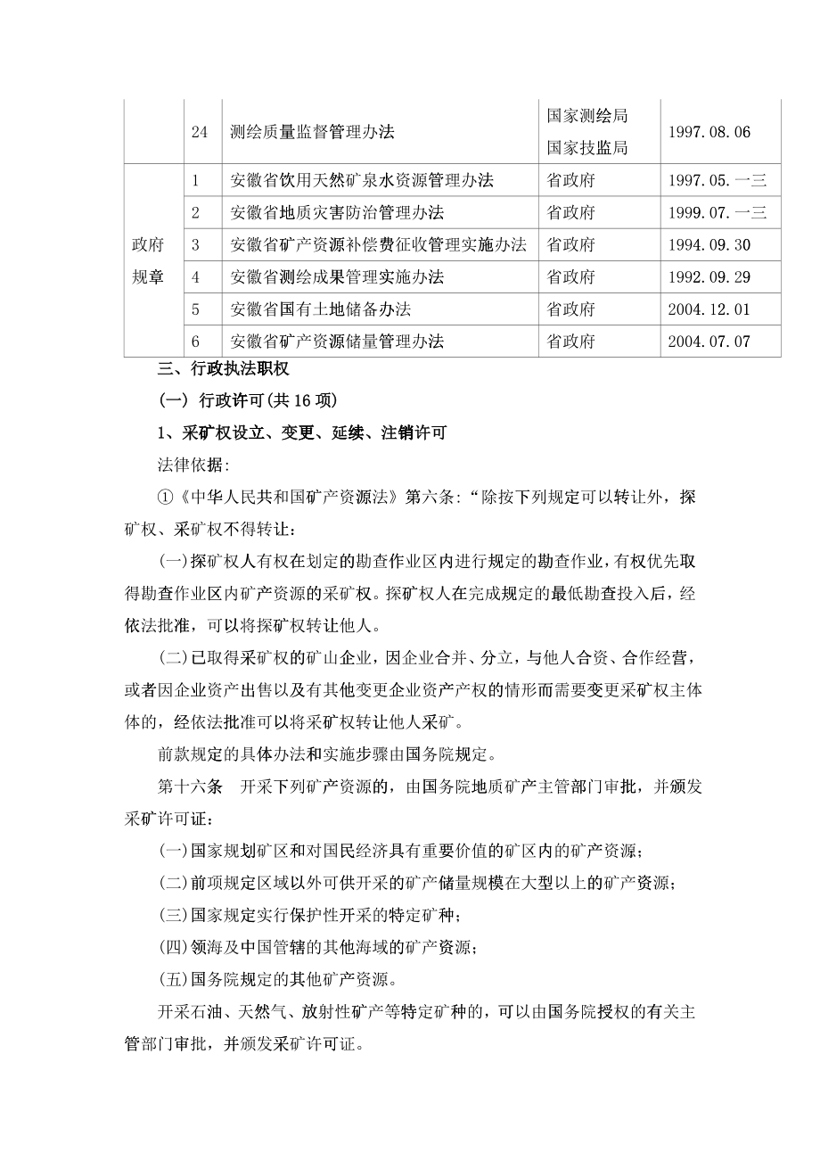 国土资源厅行政执法依据_第4页