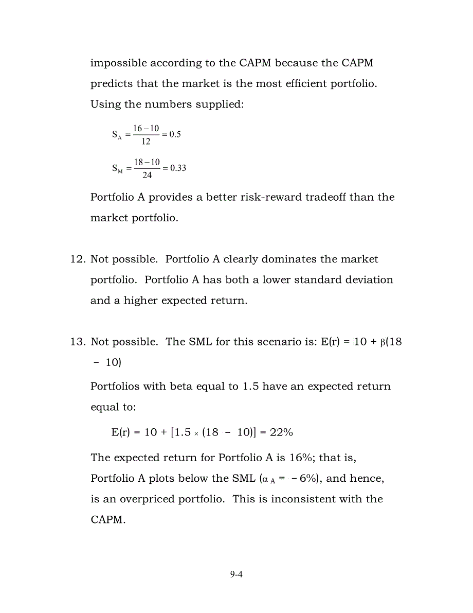 博迪投资学答案chap009-7thed_第4页