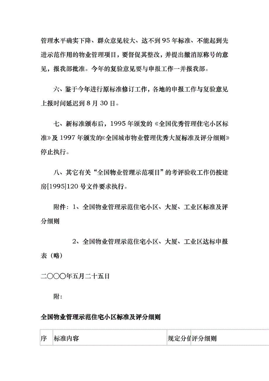 建设部关于修订全国物业管理示范住宅小区dmzb_第3页