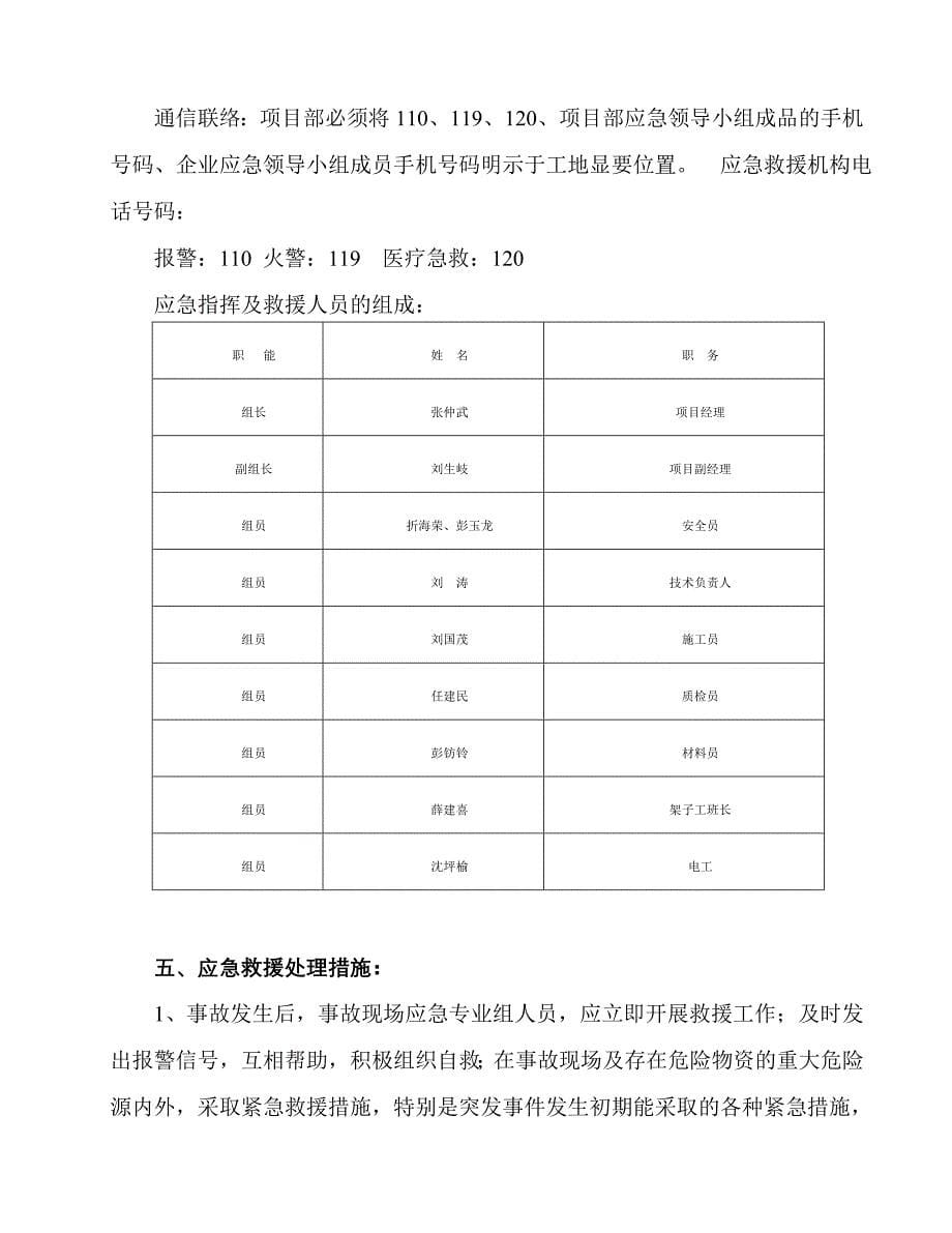 特殊教育学校教办综合楼工程脚手架工程应急预案_第5页