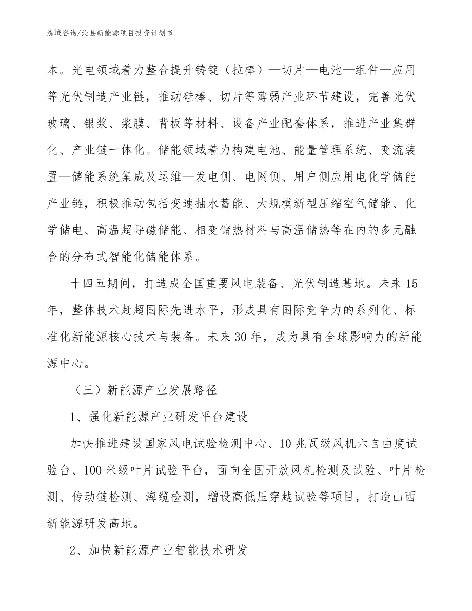 沁县新能源项目投资计划书模板参考_第2页