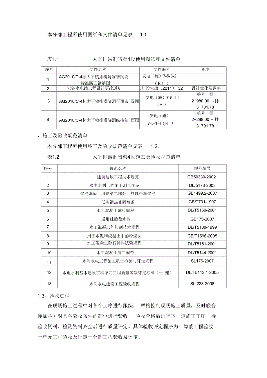 排涝洞暗渠4段分部工程鉴定书_第3页