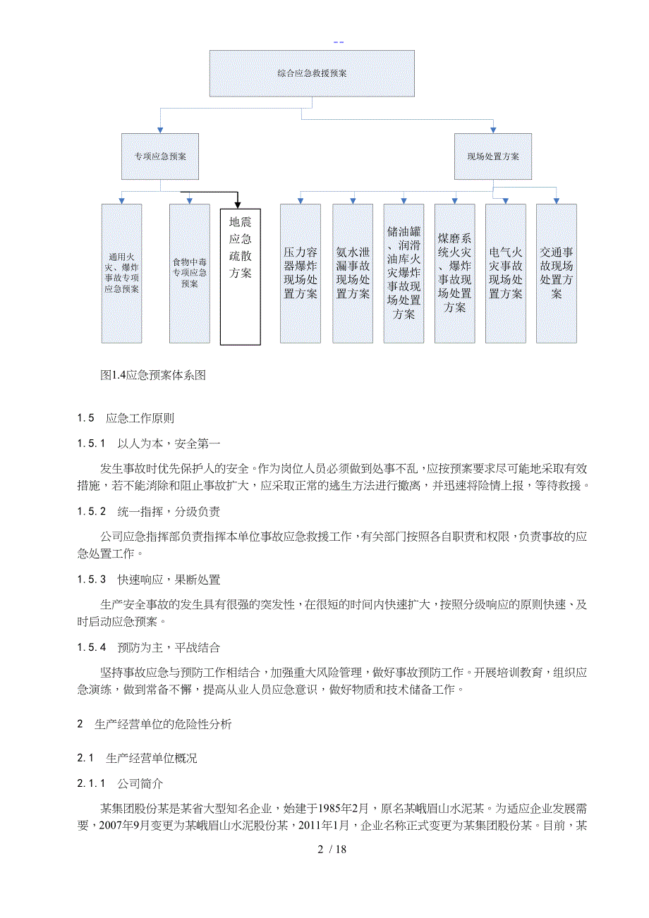 企业公司综合应急救援预案_第2页