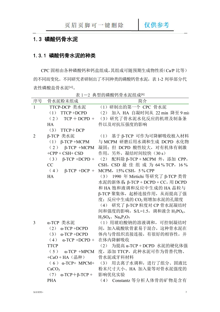 骨水泥资料 含磷酸钙骨水泥等[行业参考]_第3页