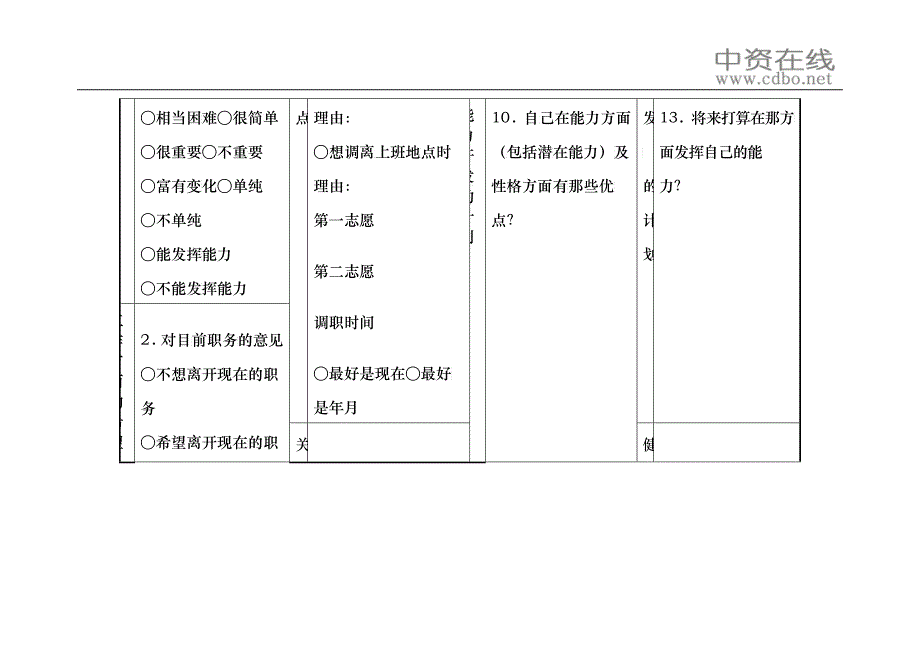 【培训资料】自我报告书_第2页