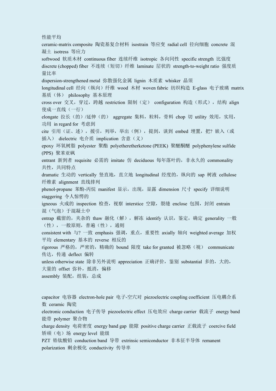 材料英语证书考试(PEC)-无机非金属材料词.doc_第3页