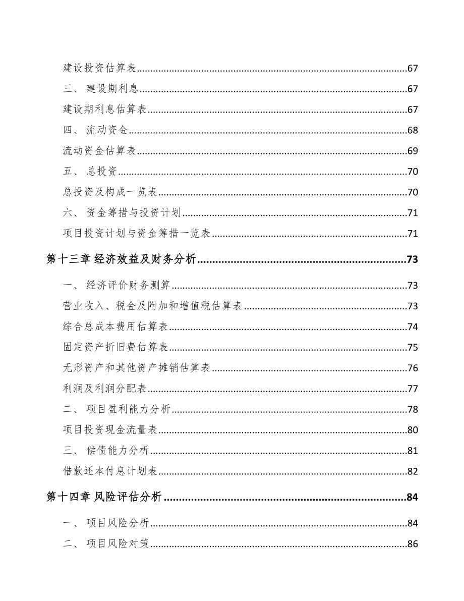 大渡口区汽车制动器总成项目可行性研究报告_第5页