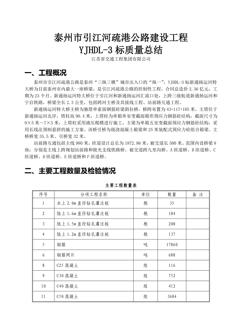 YJHDL-3标质量总结报告_第1页
