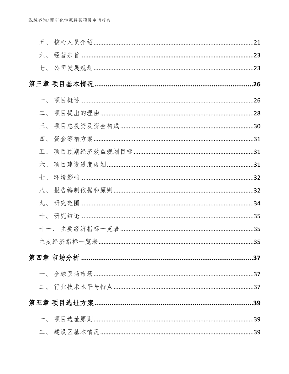 西宁化学原料药项目申请报告_模板_第3页