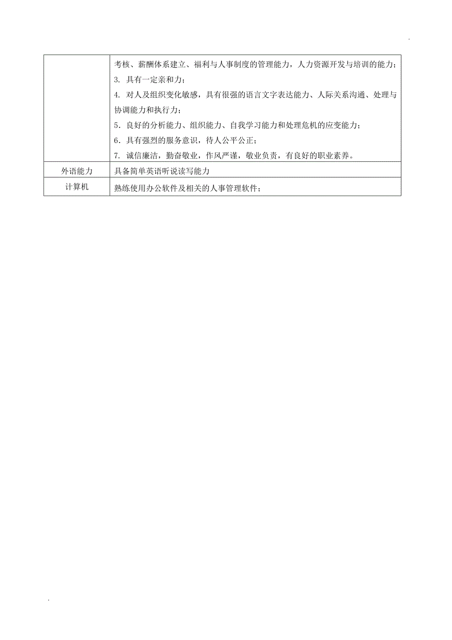 人事经理岗位职责说明书_第3页