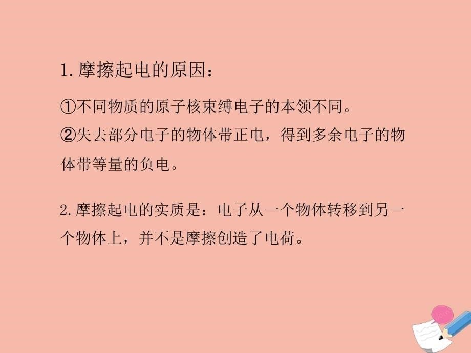 最新九年级物理全册第十四章了解电路第一节电是什么教学课件新版沪科版新版沪科级全册物理课件_第5页