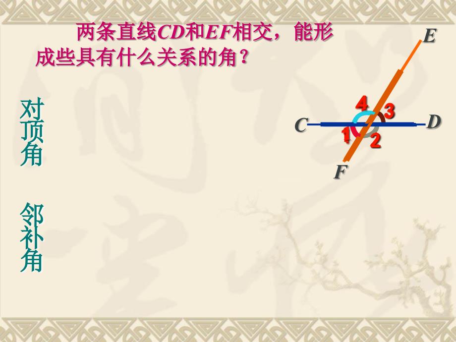 河北省石家庄市桥东区第三十一中学七年级下数学72相交线课件冀教版_第2页