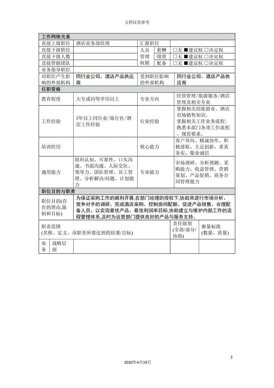 酒店业务部主管岗位职责.doc_第2页