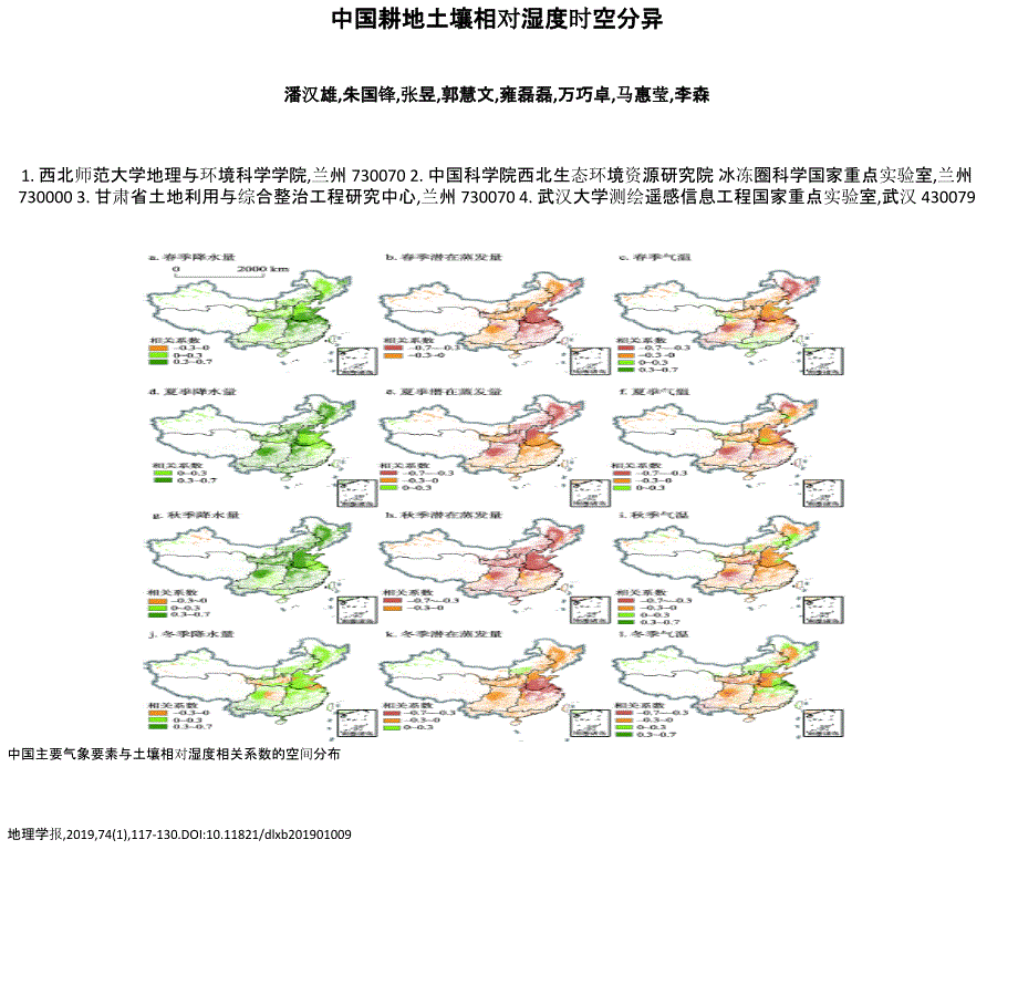 中国耕地土壤相对湿度时空分异_第1页