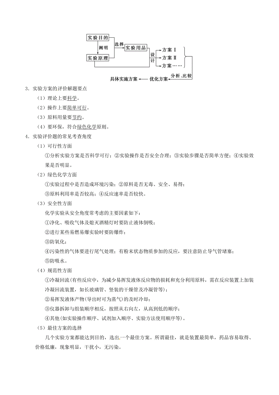 备考高考化学150天全方案之排查补漏提高专题23化学实验探究实验方案的设计与评价讲义_第2页