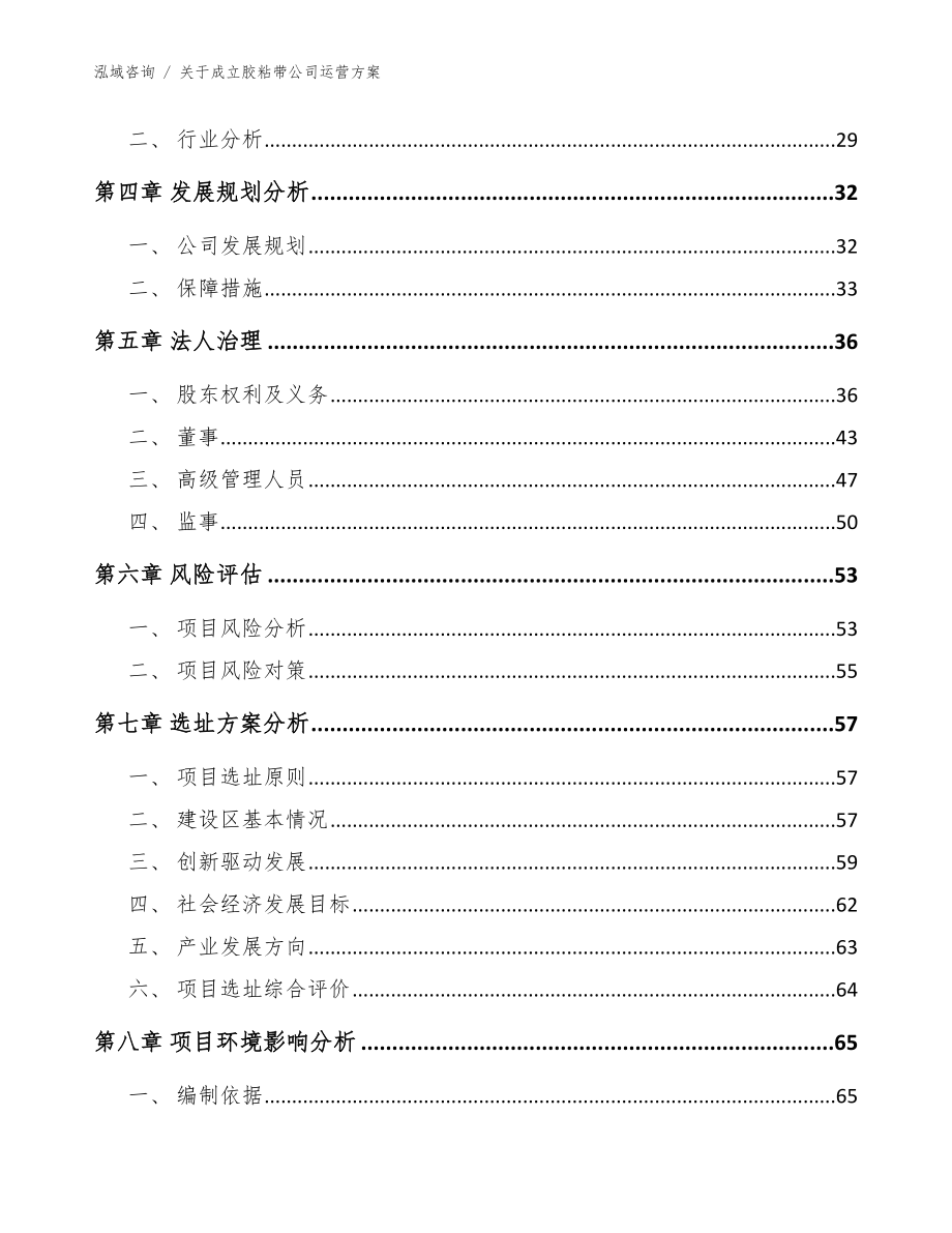 关于成立胶粘带公司运营方案模板参考_第3页