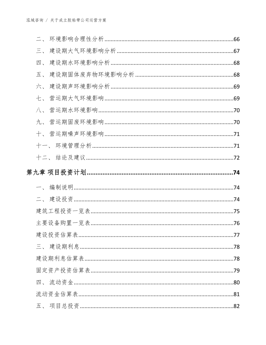 关于成立胶粘带公司运营方案模板参考_第4页