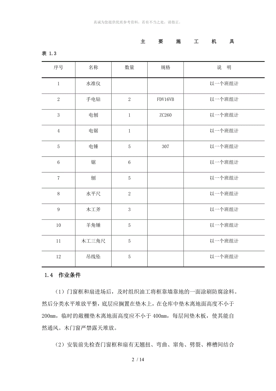 木门窗制作与安装施工工艺标准_第2页