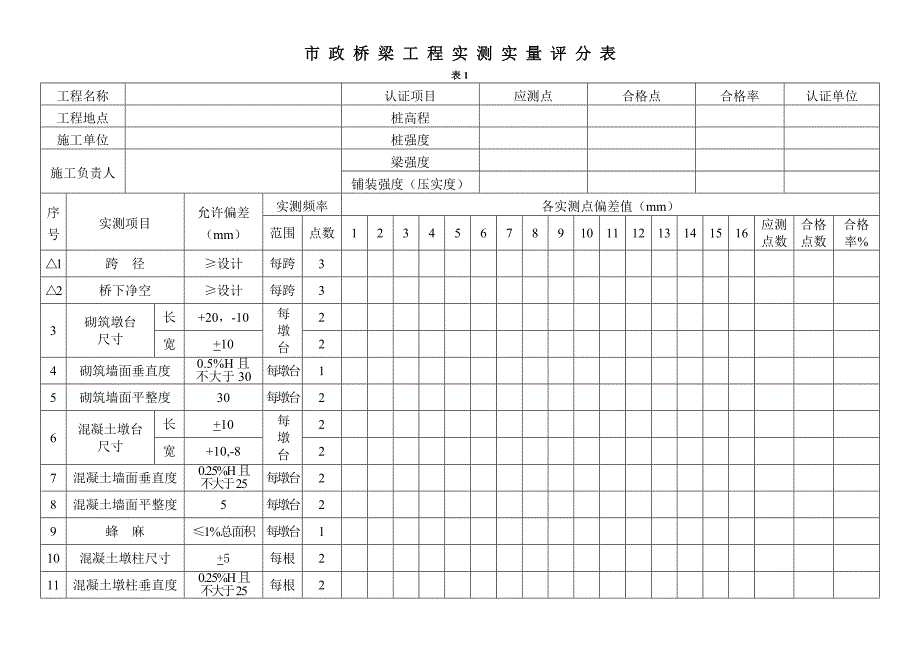 市-政-桥-梁-工-程-实-测-实-量-评-分-表优质资料_第2页