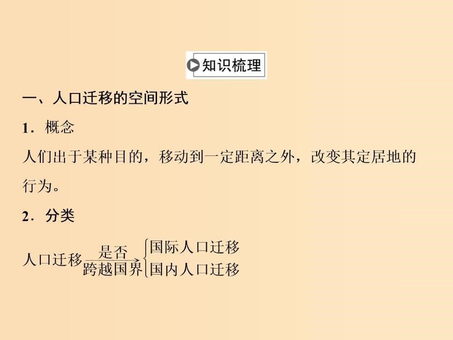 2019版高考地理一轮复习 第二部分 人文地理 第五章 人口的增长、迁移与合理容量 第二讲 人口的迁移课件 中图版.ppt_第5页