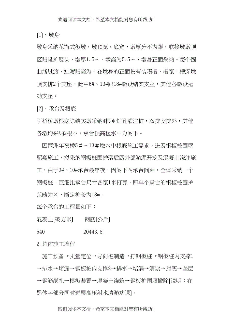 2022年建筑行业13墩钢板桩围堰施工组织设计方案_第2页