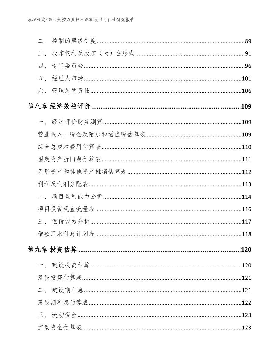 南阳数控刀具技术创新项目可行性研究报告【模板范本】_第4页