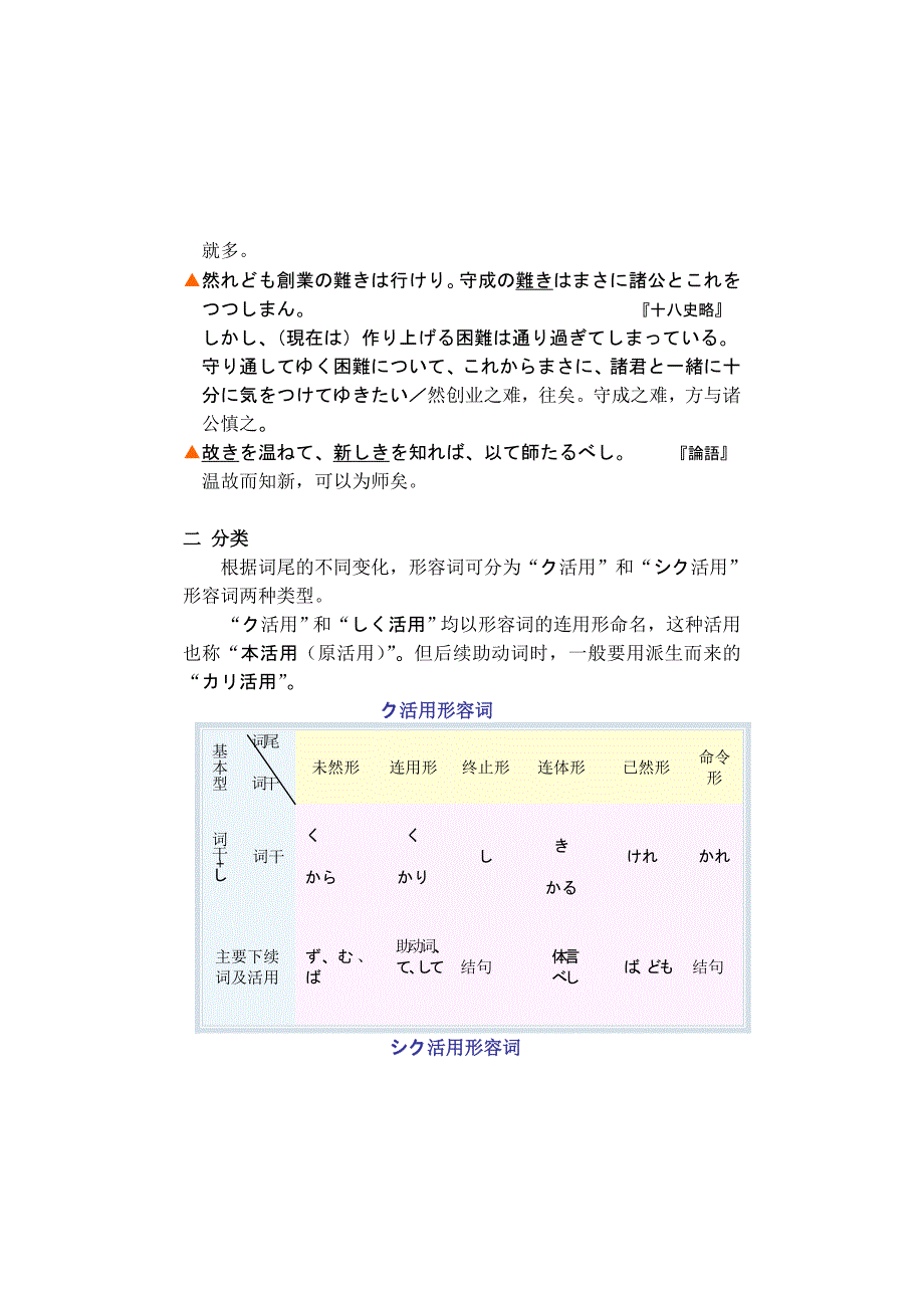 日语古典语法形容词_第2页