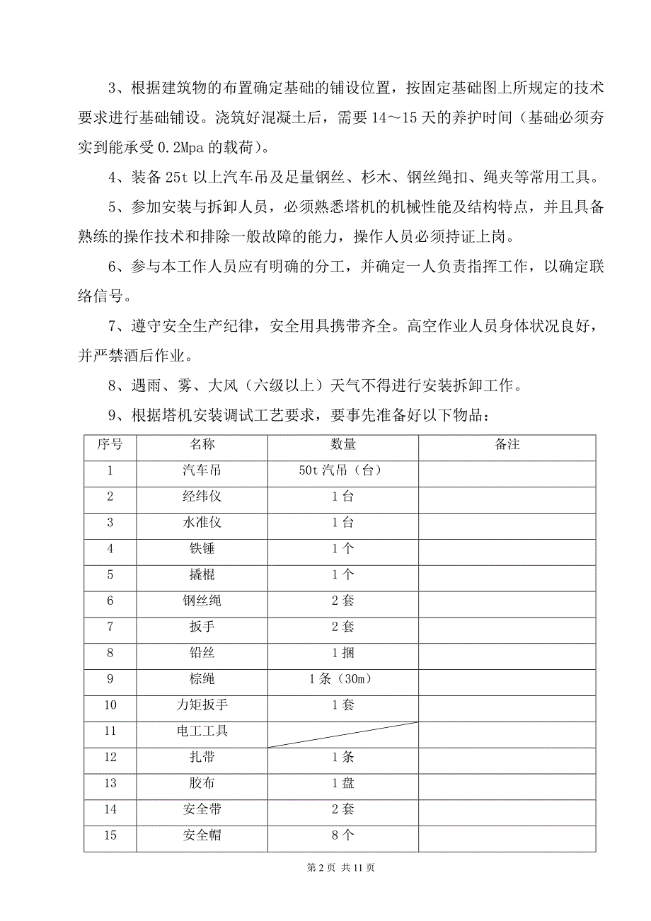 自升塔式起重机安装及拆卸施工方案.doc_第2页