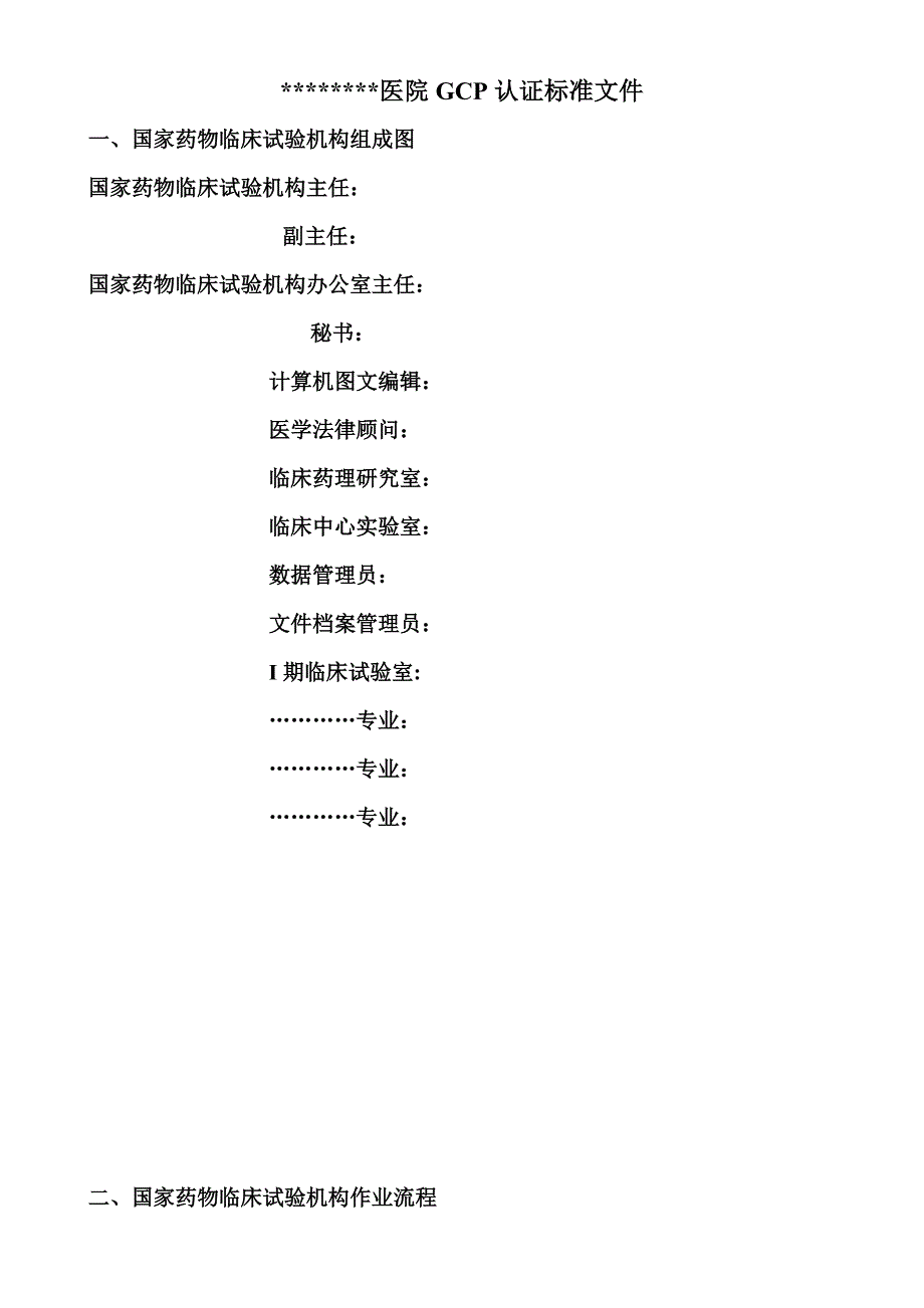 医院GCP认证标准文件_第1页