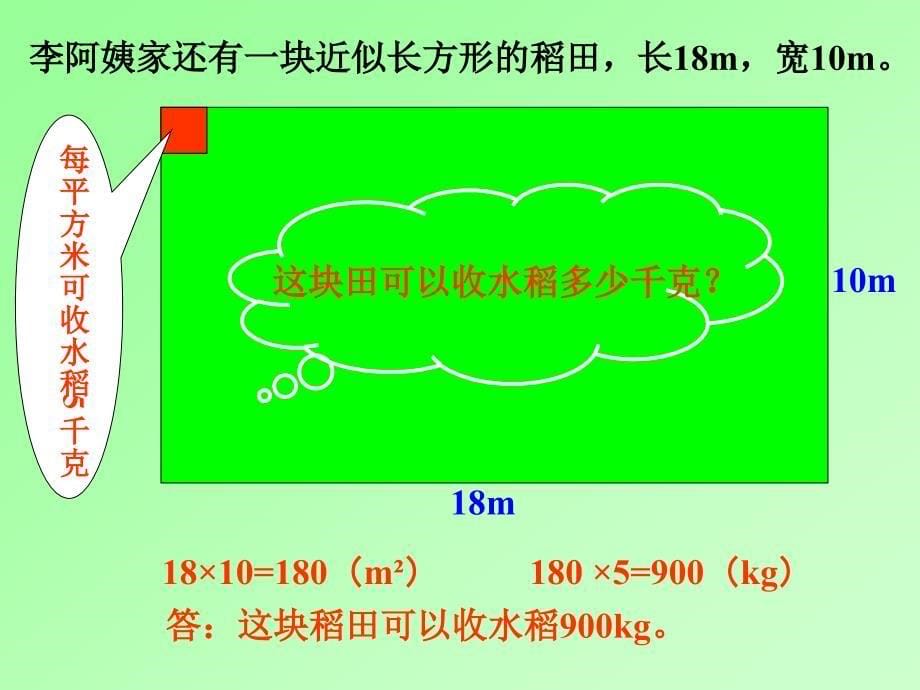 长方形和正方形的面积解决问题_第5页