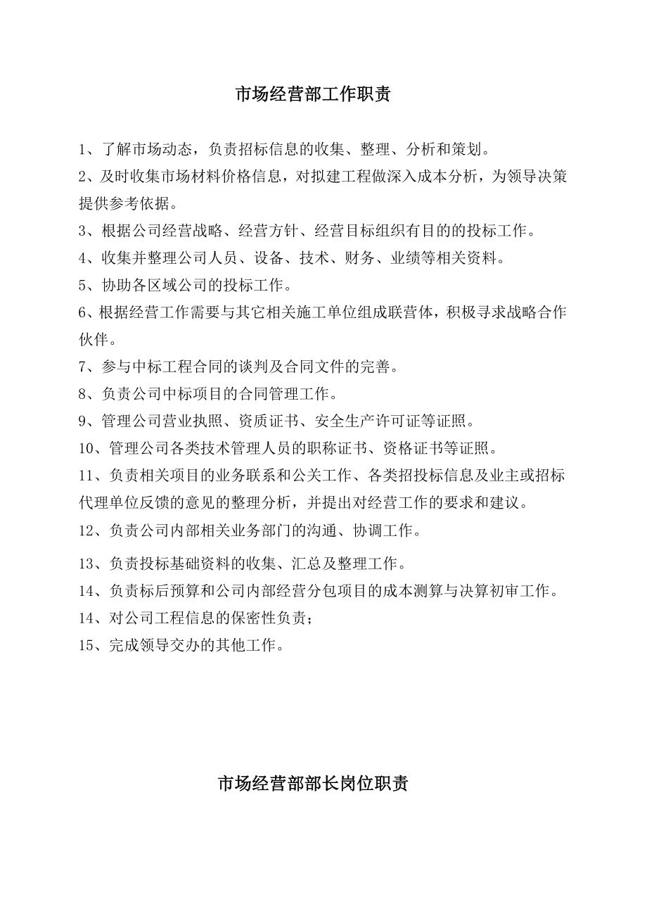 某建设工程有限公司市场经营部职责管理制度.doc_第4页