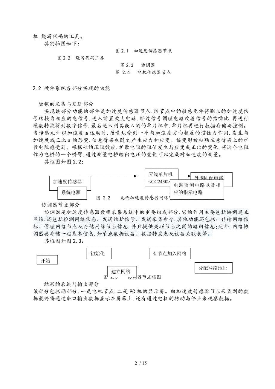 无线传感网络技术课程设计报告模板_第5页