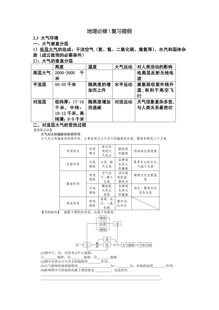地理必修I第二章知识点及练习.doc_第1页