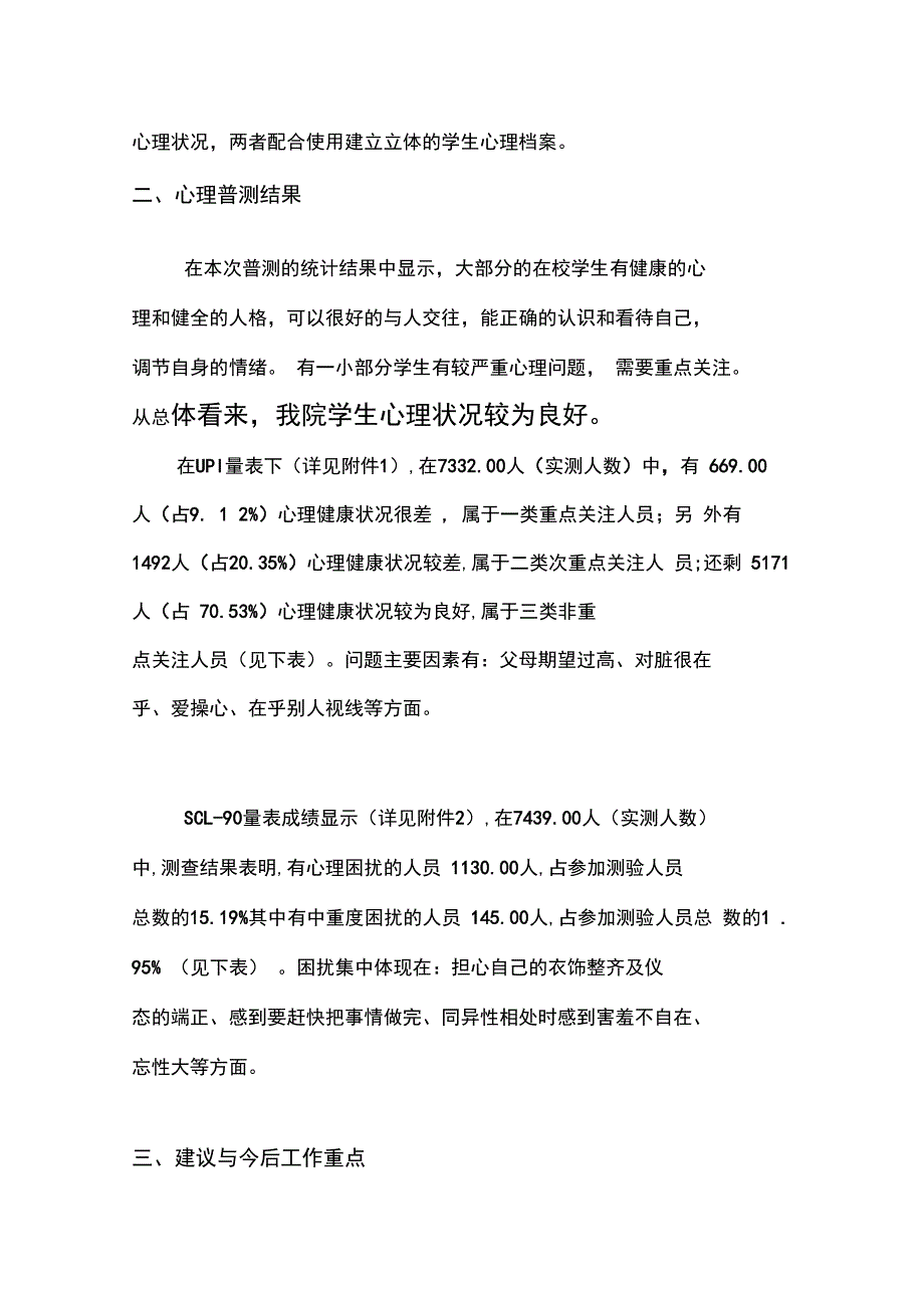 XXXX学院心理普测报告材料_第4页