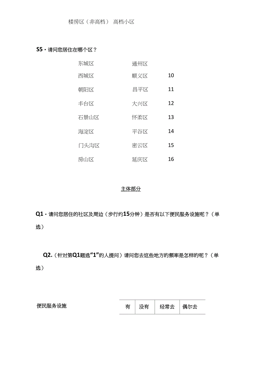 居民生活便利性及公共服务满意度调查方案_第4页