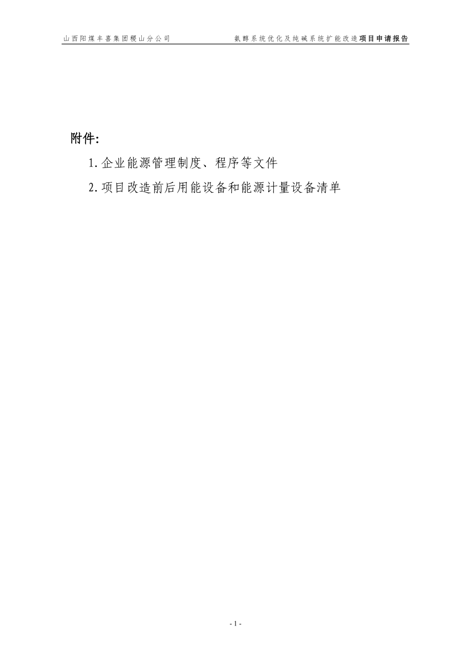 氨醇系统优化及纯碱系统扩能改造节能资金项目可行性分析报告.doc_第2页