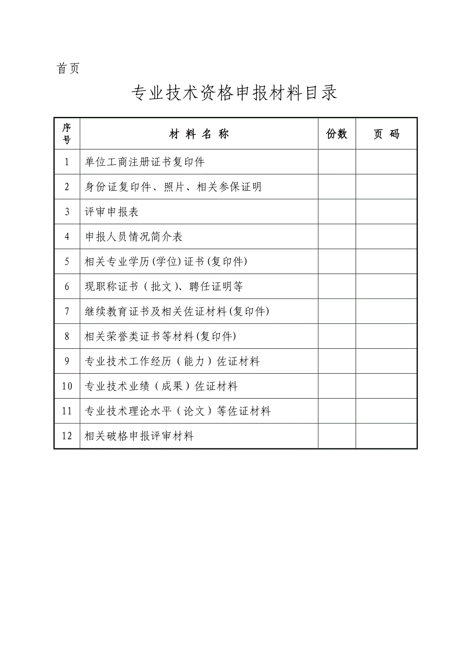 中级职称申报材料清单_第2页