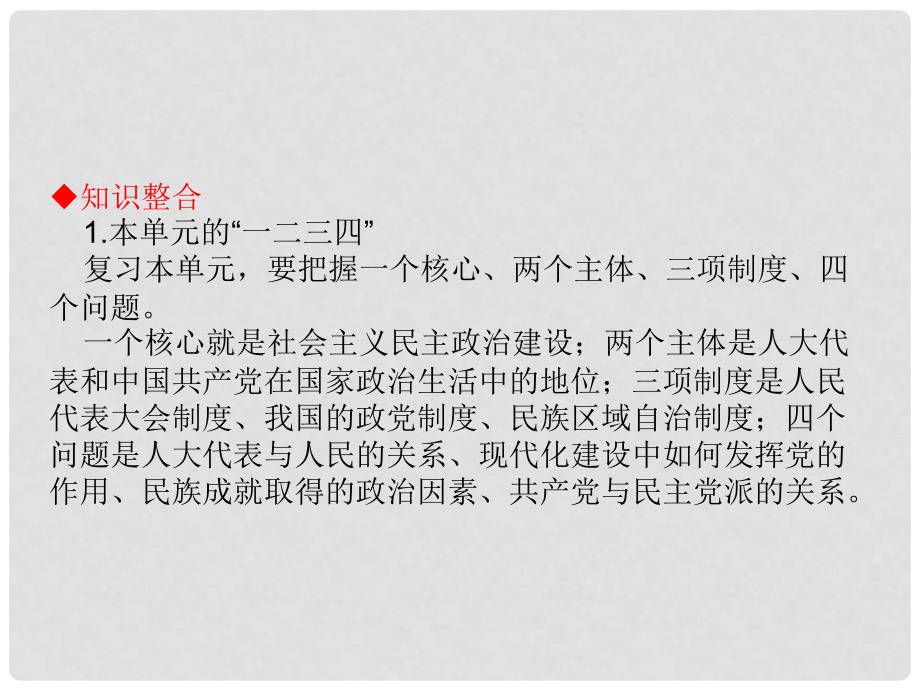 高考政治一轮复习 第3单元提升课件 新人教版必修2_第3页